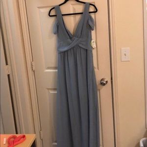 Blue long dress